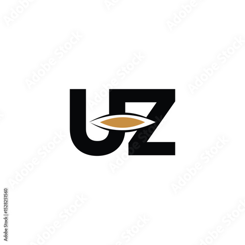 Abstract ZU ZU Letter Logo with Modern Design