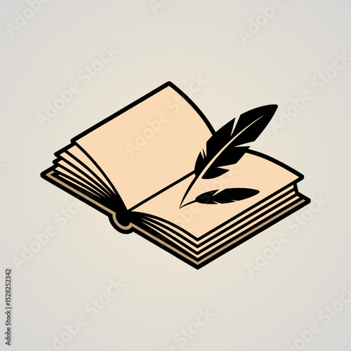 Open book icon vector illustration, Education sign, Education & E-Learning icon