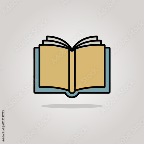 Open book icon vector illustration, Education sign, Education & E-Learning icon