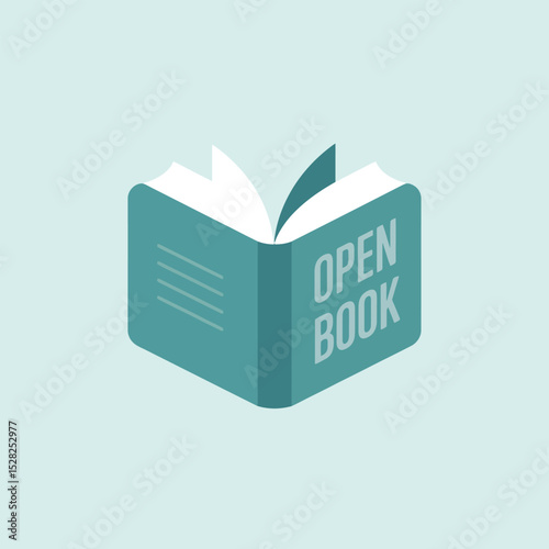Open book icon vector illustration, Education sign, Education & E-Learning icon