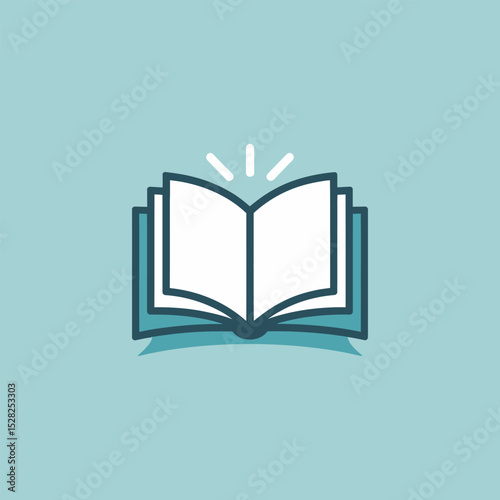 Open book icon vector illustration, Education sign, Education & E-Learning icon