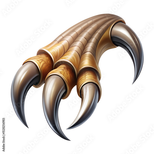 hawk talon claw icon isolated on transparent background