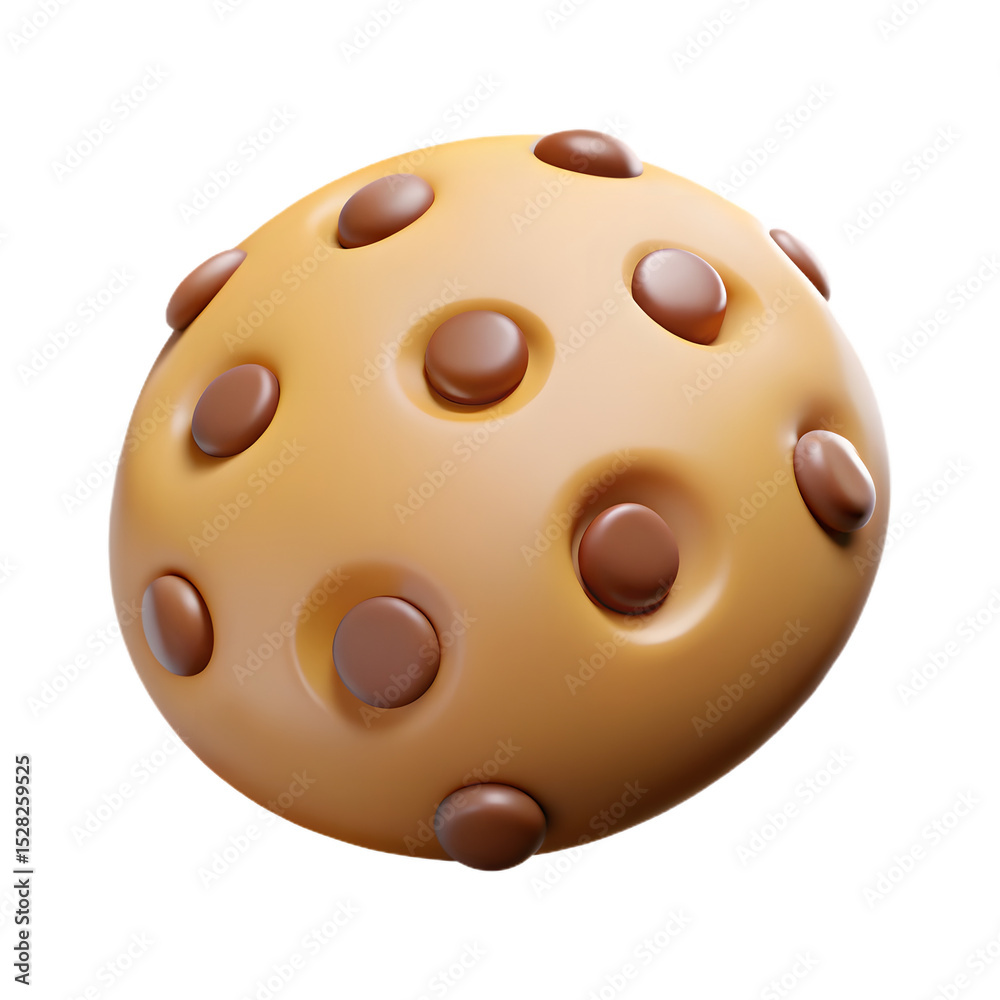 Fototapeta premium Giant Chocolate Chip Cookie Enticing Sweet Treat Delicious Round Baked Goodness Irresistible Chocolatey Texture Tempting Dessert Delightful