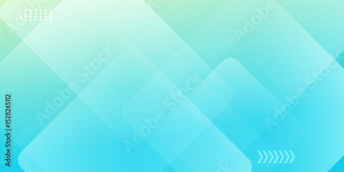 Minimal abstract background. Banner design with blue and green color gradation. Colorful and creative design.
