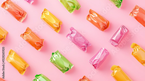 Pastel Candy Delight – Colorful Sweets in Soft Light for Joyful Branding