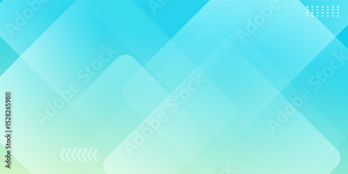 Minimal abstract background. Banner design with blue and green color gradation. Colorful and creative design.