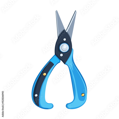 Wire Cutter 2D flat vector illustration, isolated on a white background.