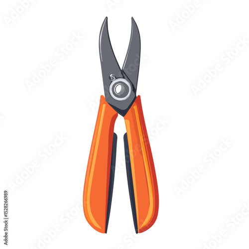 Wire Cutter 2D flat vector illustration, isolated on a white background.
