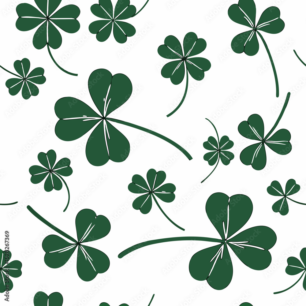 seamless shamrock pattern