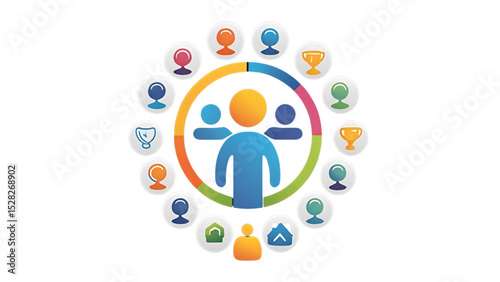 social network background logo