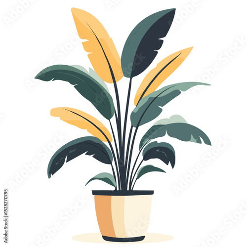 Wall Art vector 2D flat illustration, isolated on a white background.