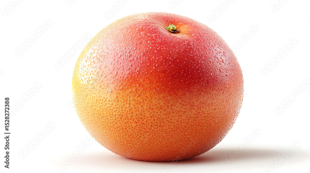 Fototapeta premium Juicy Ripe Grapefruit Isolated on White Background