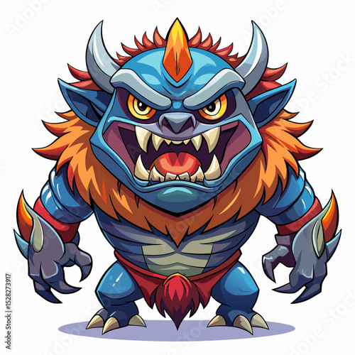 angry devil cartoon