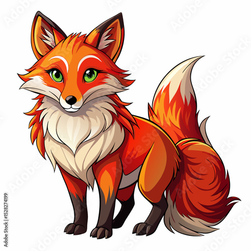 red fox cartoon