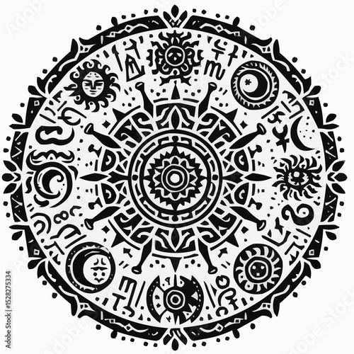 
the mystical circle of signs in digital art 65
