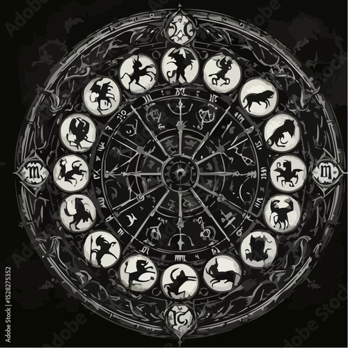 
the mystical circle of signs in digital art 61