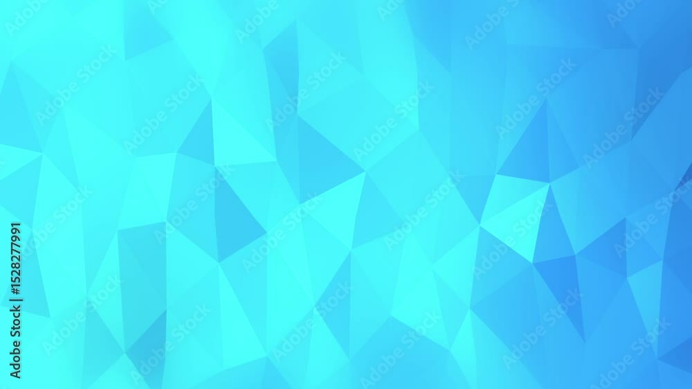 Abstract Cyan Low Poly Geometric Animation Abstract Cyan Low Poly Geometric Animation