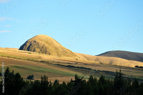 Curious Mound in the Ecuadorian Andean Landscape.