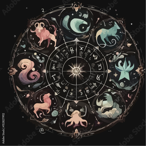 
the mystical circle of signs in digital art 40