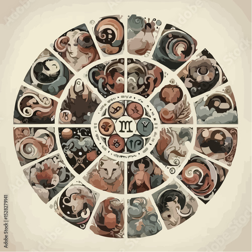 
the mystical circle of signs in digital art 35