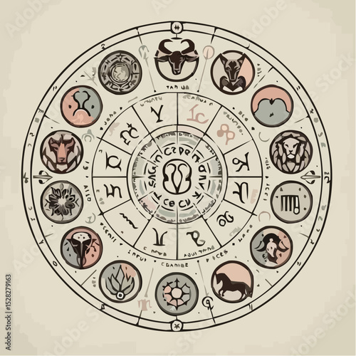 
the mystical circle of signs in digital art 34