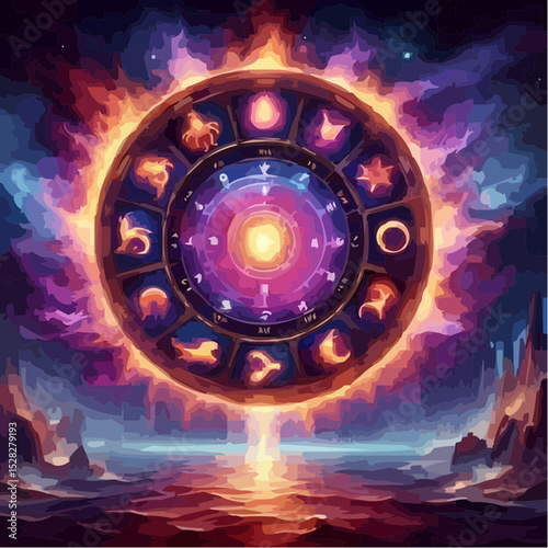 
the mystical circle of signs in digital art 30