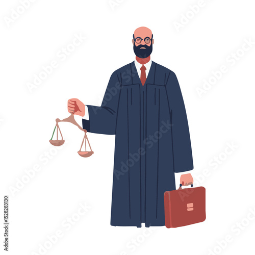 illustration design of a lawyer