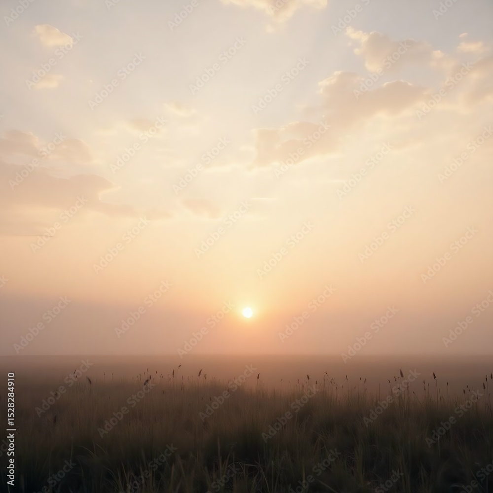 Obraz premium sunrise over the field
