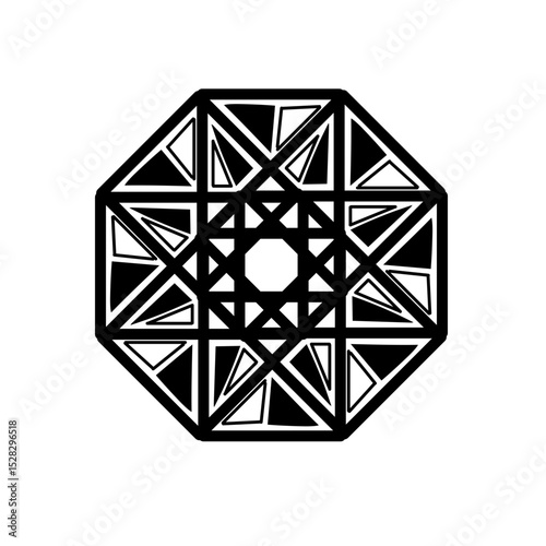 Abstract monochrome void portraying a sense of infinite blackness and depth