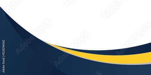 blue and yellow wavy shape background. suitable for business poster design, corporate banner, presentation, flyer, social media post.