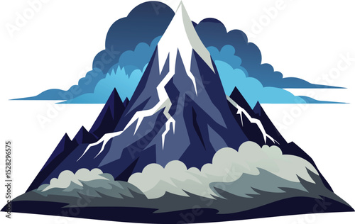 Stormy mountain