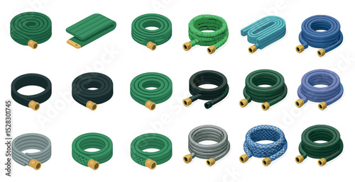 Diverse garden hose designs for efficient irrigation and outdoor watering needs