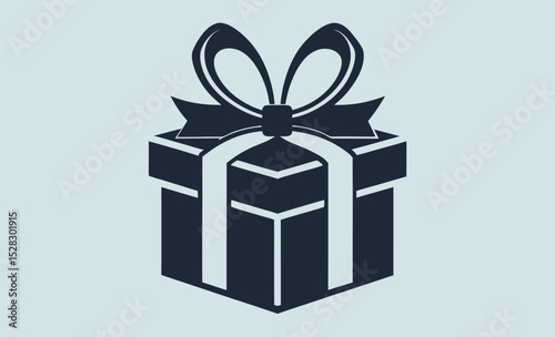 Gift box icons, present silhouette , christmas surprise vector
