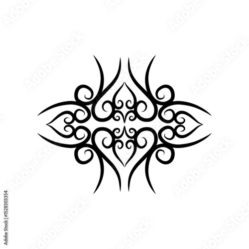 Abstract black void for background purposes and minimalistic designs elements