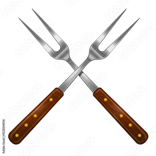 Dad's BBQ Tool Set: Stylish and Functional Grilling Forks for Perfect Cookouts
