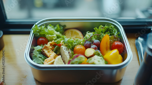 una lonchera con frutas y verduras comida y alimentos saludables para el desayuno escolar estilo de vida en a infancia 