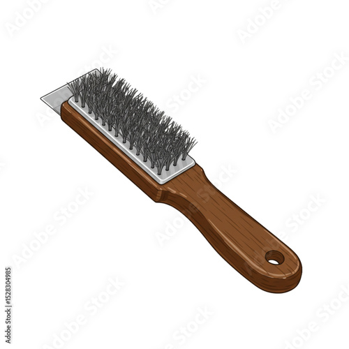 Dad's Essential BBQ Tool: Premium Grill Brush for Perfectly Clean Grates