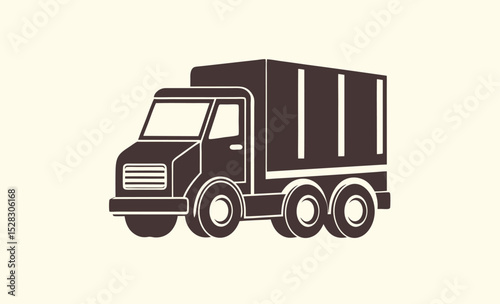 Delivery truck icon, set of black first shipping delivery truck icon vector silhouettes 