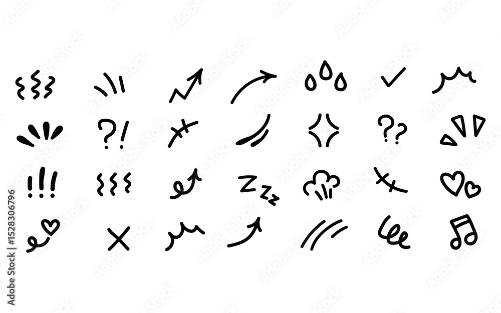 Hand Drawn Doodle Icons Set Cute Black White Simple Arrows Symbols Design Elements Illustration Collection Graphic Design Backgrounds Vector Illustration Digital Art line style sketch kawaii modern Hand Drawn Doodle Icons Set Cute Black White Simple Arrows Symbols Design Elements Illustration Collection Graphic Design Backgrounds Vector Illustration Digital Art line style sketch kawaii modern