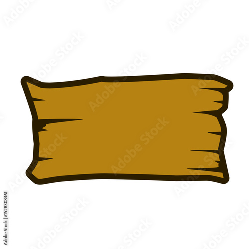 Stylized aged timber plank graphic for digital interfaces and game design