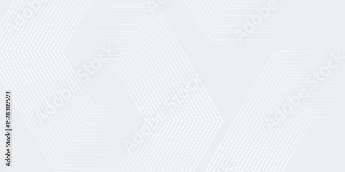 Gray Tech Finance Fintech Background Abstract Hexagon Pattern. Abstract Business Tech Science Vector Backdrop Simple Art Modern