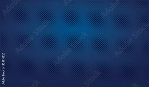 Blue perforated blue background with black holes and glow - illustration
