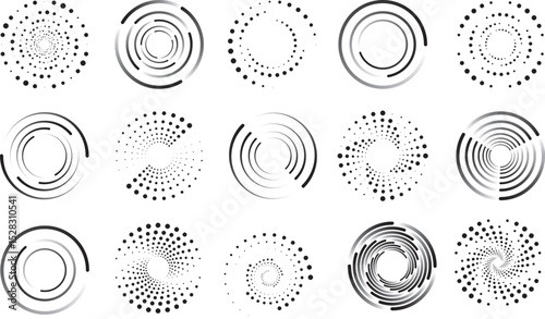 set of vector icons of easter eggs