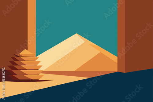 vector illustration of a pyramids