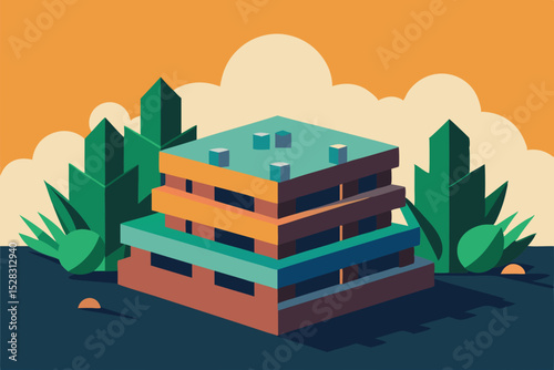 vector illustration of a city