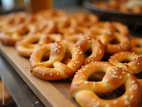 soft pretzels often displayed parties super bowl oktoberfest celebrations snacks clean white