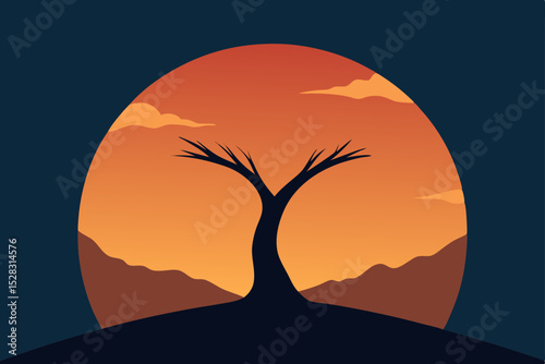 vector illustration of a tree