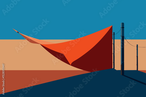 paper boat on the beach