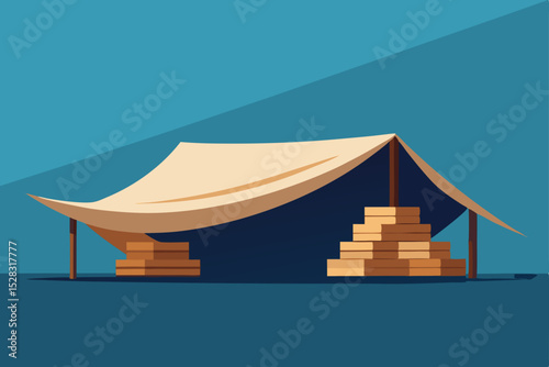 vector illustration of a temple