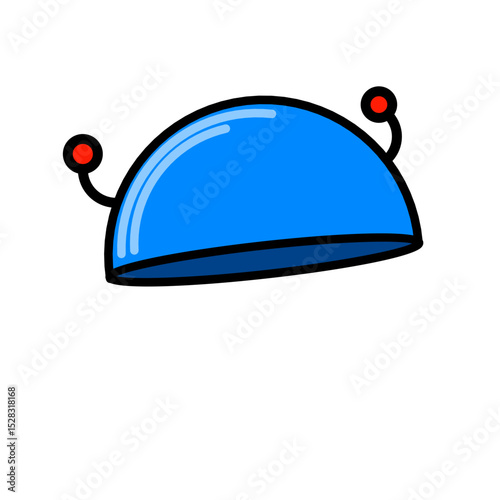 Stylized alien creature head illustration set against a dark void background